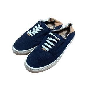 Soludos‎ Men's Canvas Sneakers Leather Heel Size 8.5 NWOB